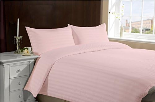 Lasin BeddingHotel Collection 100% Super Soft Cotton 3pcs Duvet Cover Pillow Case Sheets Bedding Set, Queen/Full, Pink