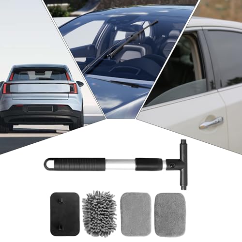 Kit d'entretien de véhicule extensible pour vitres propres sans traces