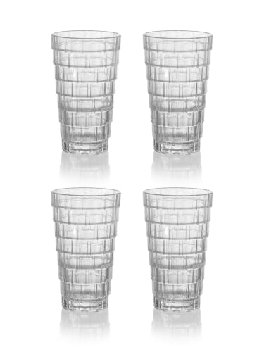 Image of Crystal Helix Italian Crystal Highball Glass Set of 4
