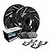 R1 Concepts Rear Brakes and Rotors Kit |Rear Brake Pads| Brake Rotors and Pads| Euro Ceramic Brake Pads and Rotors| Hardware Kit WHTH1-67011