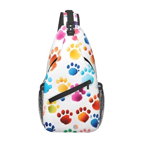 Bolso bandolera deportivo colorido para adultos unisex miniatura 1