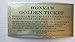 Wonkamania WILLY WONKA GOLDEN TICKET ~ LAMINATED - 6 1/4 x 3 1/4