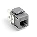 Leviton 61110-RG6 eXtreme 6+ QuickPort Connector, CAT 6, Grey
