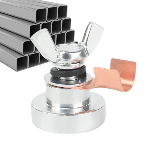 Xijobido Pinza Magnética De Para Soldadura, Cabezal De Soldadura Industrial, Cabeza De Apoyo Para Soldadura Resistente En Obra Y Taller