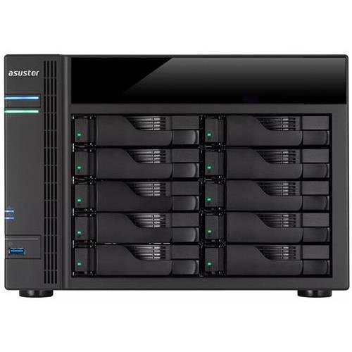 Asustor AS5010T Intel Celeron 2.41GHz 1GB DDR3L 4GbE 2eSATA USB3.0 10-bay NAS Server