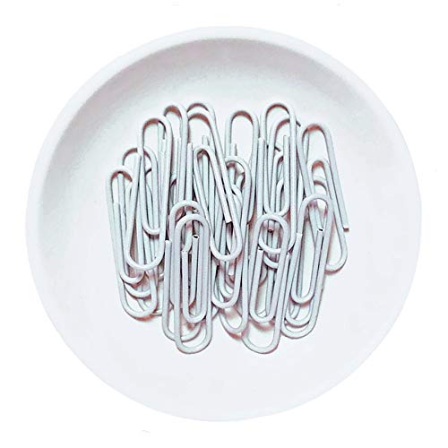 Blue Feather Products, Inc. Clipwell Magnetic Paper Clip Holder - Easy Toss & Pick-Up - Holds Various Metal Parts - Powerful Sweep-Up Magnet - Ideal Locker Accessory & Home & Office Organizer - White