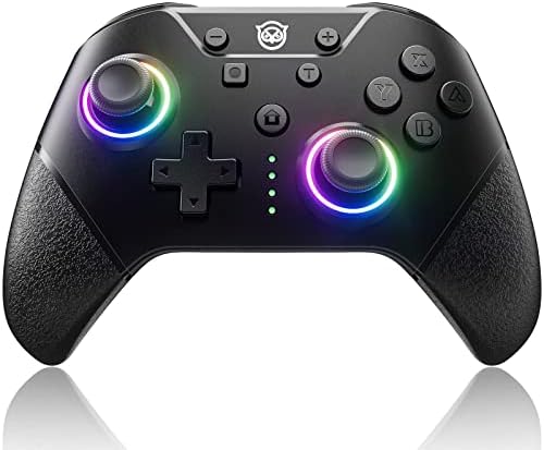 NYXI Switch Pro Controller, Wireless Switch Controllers with LED Light, Ergonomic Game Handle with Programmable Buttons, Turbo Controller for Nintendo Switch/Switch Lite/Switch OLED