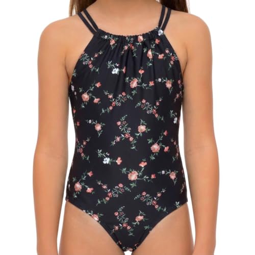 Image of Kanu Surf Girls Jasmine Beach Sport Halter One Piece Swimsuit