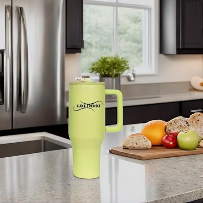 Coffee Tumbler 30OZ - Coffee Mug, Travel Mug, Insulated Mug with Handle - Coffee Cup, Ideal Travel Tumbler. (Honey Dew)