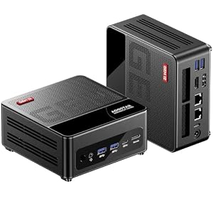 AOOSTAR GEM12 Max 8745HS Mini PC, Ryzen 7 8745HS Gaming PC, 24GB DDR5 RAM 1TB SSD PCIe 4.0, Mini Desktop Computer mit USB4, 4K HDMI2.1, DP1.4, WiFi6, BT5.2, Dual 2,5G LAN für Schule/Zuhause/Büro