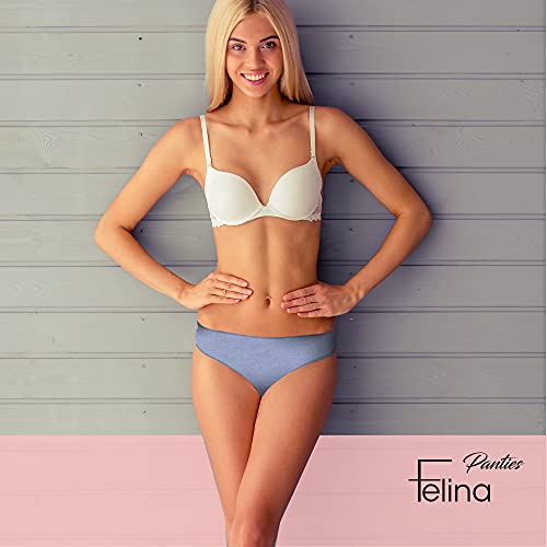 Felina Cotton Modal Hi Cut Panties (Midsummer Essentials, Large) - Sexy Lingerie Panties For Women - Women Panties Sexy Comfortable - High Waist Ladies Underwear - Cotton Modal Panties - Thumbnail 4