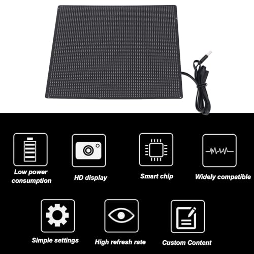 LED Sign Display, 64 X 64 Dot Flexible Programmable Scrolling LED Sign with BT Control - Image 3