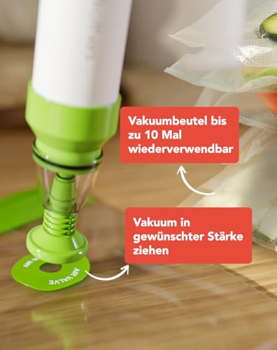 KitchenBrothers Sous Vide Garer - Sous Vide Stick - Sous Vide Stab - Sous Vide Set - Suvit Garer - Suvide Garer - 0 Bis 95℃, Einstellbar Pro 0,2℃ - Timerfunktion - Alarm - 1200W