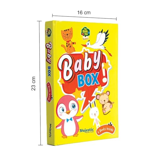 The Book Tree Baby Box Gift Set of Small 6 Board Book for Children Age 0 - 2 Years- 12 Pages Board Book