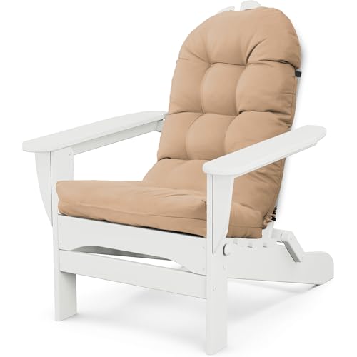 MQK Adirondack Chair Seat Cushion for Outdoor Patio Wicker Porch Furniture