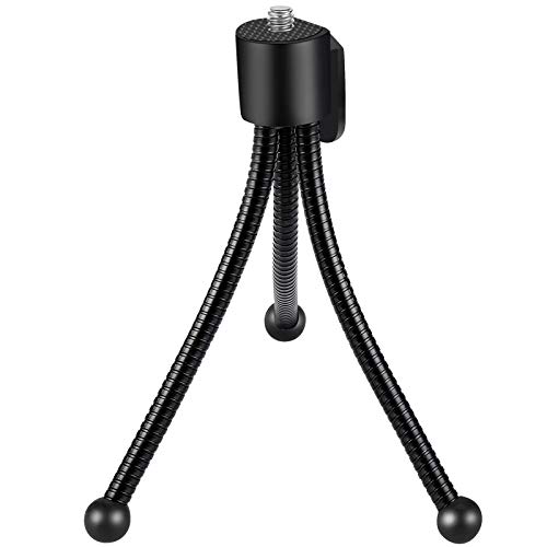Flexible Webcam Tripod Stand Mount, Adjustable Mini Web Camera Holder, Lightweight Soft Tube Cam Tripods Mounts Stands for Desktop PC Computer Laptop