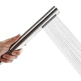 CALIDAD INMEJORABLE: Su fabricación en varias capas de diferentes materiales es ideal para soportar altas temperaturas, evitar que la cal se deposite en sus paredes, darle una robustez superior a la mayoría de los cabezales del mercado y un toque de calidad con su capa de acero inoxidable 304.