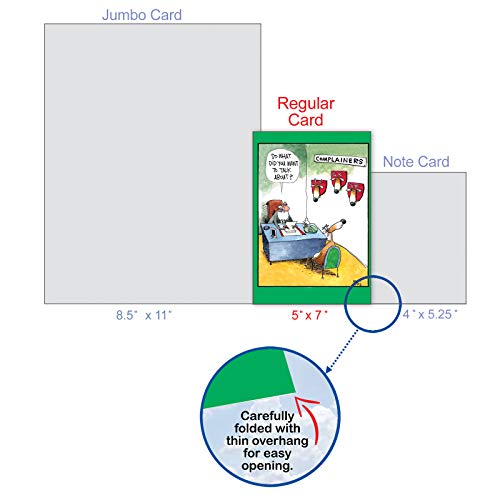 Nobleworks - Cartoon Christmas Note Card With Envelope (4.63 X 6.75 Inch) - Funny Joke Comic, Stationery For Xmas Holiday - Complainer Reindeer 1540 #TOP3