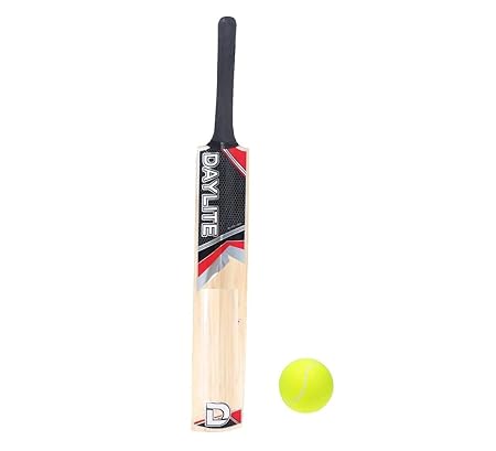 SRTL Tennis Ball Wooden Cricket Bat | Size 5 for 10-12 Year Boy