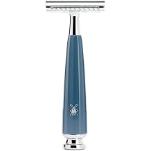 MUHLE RYTMO Double Edge Safety Razor for Men, Closed Comb for Wet Shaving