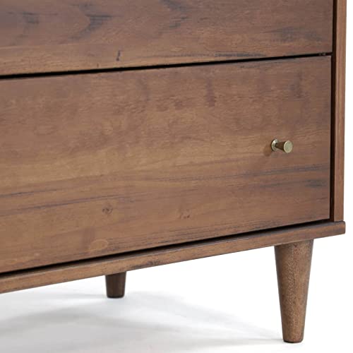 Grain Wood Furniture Mid Century 6-Drawer Dresser, Brushed Walnut #TOP7