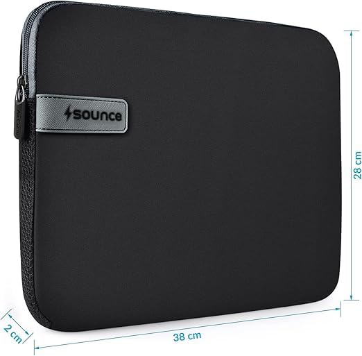 Sounce Protective Laptop Bag Sleeve fits Upto 14.1" Wrinkle Free, Padded, Water Resistant Light Neoprene case Cover Pouch, Compatible for All... - Image 2