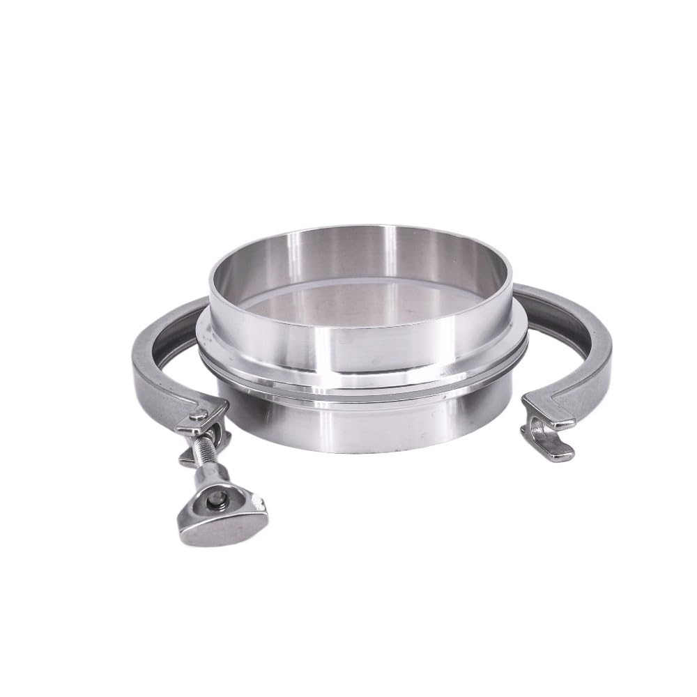 14" Tri-Clamp x 356 mm Rohr-AD x K380 mm Edelstahl Sanitär 2 Stück SS304 Schweißhülsen + 1 Stück SS304 Klemme + 1 Stück Dichtung