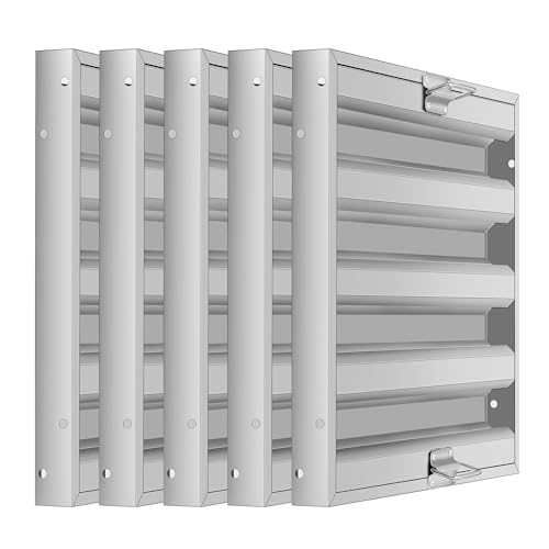 430 Stainless Steel Hood Filters – 19.5"W x 24.5"H, 4-Groove Baffle Grease Filter for Commercial Kitchen Exhaust Hoods, NSF Range Hood Filter, Heavy-Duty, Pack of 5 by EliteEdge - Image 5