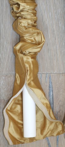 Image of Espresso Brown Designer Cords Shantung Dupioni Silk Chandelier Chain Cover 6 ft Long