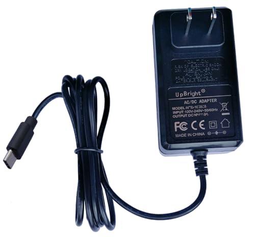 UpBright 9V USB-C AC/DC Adapter Compatible with Pioneer DDJ-FLX4 DDJFLX4 2-Channel 2-Deck Serato Lite Rekordbox Software DJ Controller 9VDC 3A Type C Power Supply Cord Cable Wall Battery Charger PSU