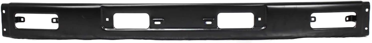 Evan Fischer Bumper for Toyota Pickup 4Runner 1984-1986 Front 4WD Painted Black Steel w/license plate provision Replaces # 5211189140 TO1002117