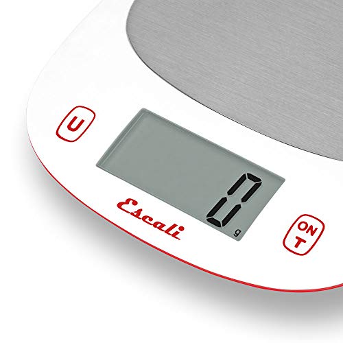 Escali St115 Kitchen, Spice, Baking, Herb Scale W/Tare Function, Lcd Digital Display, 11Lb Capacity, Red/White #TOP1