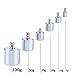 Balepha 200g Balance Calibration Weight Set, 100g 50g 2x20g 10g 5g, Grams Precision with Case, Tweezers Included, Steel Calibration Weight Kit for Balance Scale（6 Pcs）