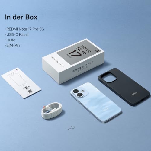 Xiaomi REDMI Note 17 Pro 5G, Smartphone 6+256 GB, Black, 8340 mAh Akku