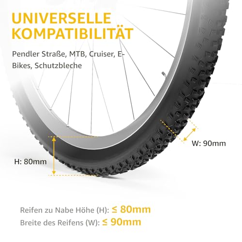 monTEK Schwenkbare Fahrrad Wandhalterung, Fahrradständer für die Garage, Fahrradhalterung Wand, platzsparender Wandfahrradständer, Vertikaler Fahrr