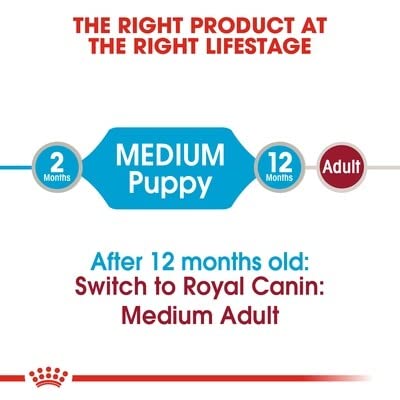 Royal Canin Medium Puppy In Saucennassfutter (40 x 140 g-Beutel) für Hunde, Welpen, Mittelgroße Rassen, Unisex, 5.6 kg
