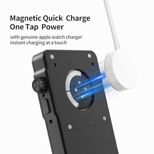 Aluminum Alloy Case for Apple Watch 49mm 44mm 45 46 42 40 41mm-Turn Your Apple Watch into a Smartphone,Retro iPod Style Metal Protective Cover with Click Wheel (Black, 49mm- Ultra 3 2 1) by HUALIMEI - Image 5