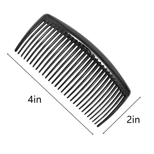6 Peines French Twist de Plástico Negro miniatura 6