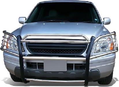 Image of DNA Motoring GRILL-G-038-BK Black Front Bumper Brush Grille Guard Compatible with 03-08 Pilot