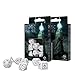 Runic White & Black Dice Set (7)