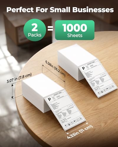 Image of SVANTTO 4x6 Thermal Label Printer+1000 Pcs 4x6 Thermal Labels