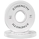 Olympic Rubber Bumper Weight Set - 2 Inch Barbell Plates for Home Gym Strength Training