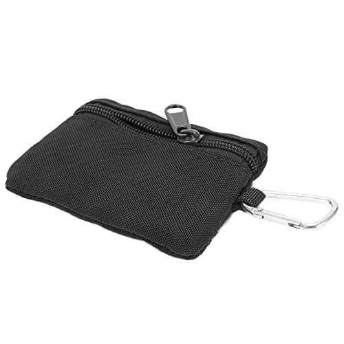 Mini Molle Pouch Bag, Outdoor Coin Purse With Carbiner, Camping Zipper Portable Bag For Outdoor(Czarny)