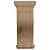 Ekena Millwork COR07X08X17TRRW Traditional Recessed Wood Corbels, 7 1/2"W x 8"D x 17"H, Rubberwood