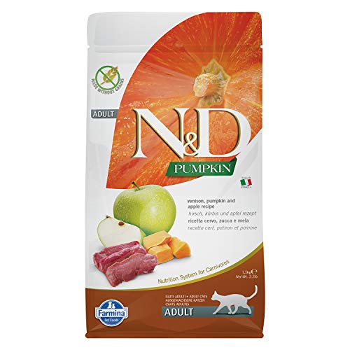 Farmina Natural & Delicious Pumpkin, Apple And Venison Grain Free Dry Cat Food 3.3 Pounds #TOP8