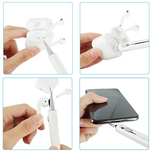 Nertpow Cleaner Kit For Airpods Earbuds Cleaning Pen Bluetooth Headphone Case Cleaning Tool Airpods Pro 1 2 3 Iphone Camera Etc Ear Wax Cleaner #TOP3