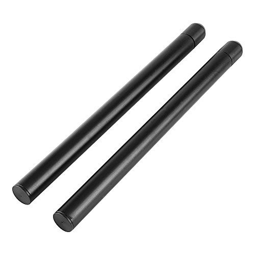 Yuecoom Pair 7/8" 300mm Motorcycle Handlebar Tubes, Clip On Handle Bar Tube Handlebar, Clip-on Replacement Accessory Universal(Black) by Yuecoom - Used condition - US$17.00