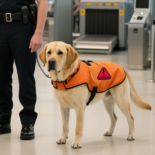 Pet Dog Bite Risk Embroidered Pacth Hook & Loop Funny Patch Applique Patches for Dog Harness Vest Bags Backpacks Clothes Jacket Hats DIY Accessories Friend Mom Dad Gifts (3 Pieces) by Veworn - Image 3