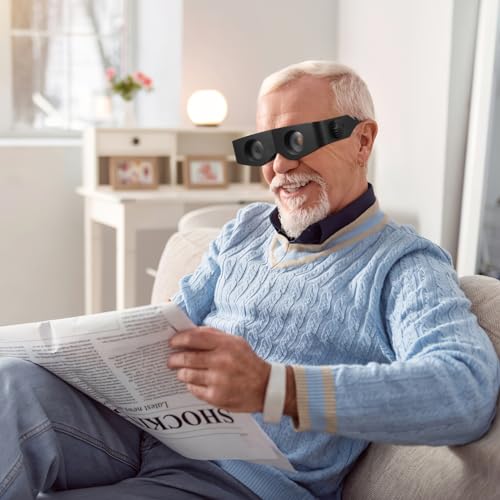 FOMIYES Vergrößerungsbrillen Lupenbrille 400% Vergrößerung Hände Frei Lupenbrille Zum Von Handwerklichen Naharbeiten Opernglas Vergrößerungsgläser