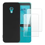 2er-Set Gehärtete Schutzglas + TPU Handyhülle Kompatibel mit Nokia 215 4G 2024, Stoßfester Schutz mit Bildschirmschutzfolie & Schutzhülle